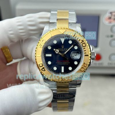 N+ Factory Swiss Clone Rolex Yacht-Master 40mm Two-tone Blue Face Watch 